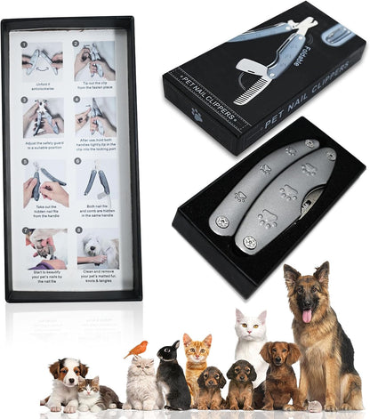 Quiet-Design Nail Clippers. Low-stress trims for sound-sensitive pets.