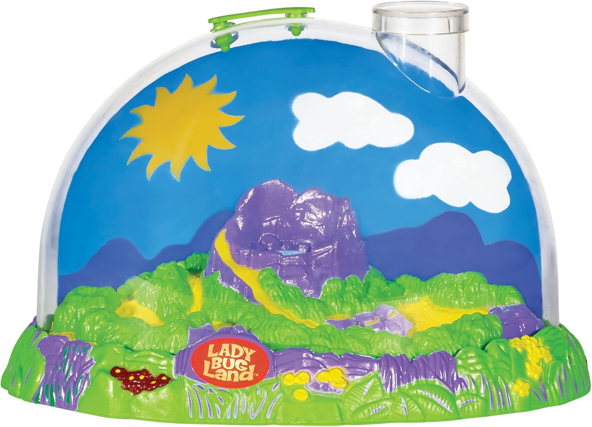 Insect Lore Live Ladybug Growing Kit | Ladybug Land Habitat | 10-15 Live Pink Spotted Ladybug Larvae Included