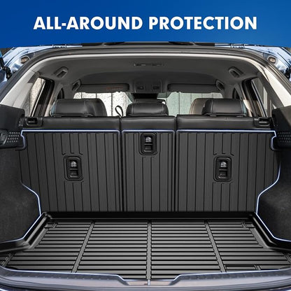 Mixsuper Cargo Liner for Mazda CX-5 CX5 2017-2024 2025, All Weather Trunk Mat Backrest Mat TPE Back Seat Cover Protector for CX5 Accessories