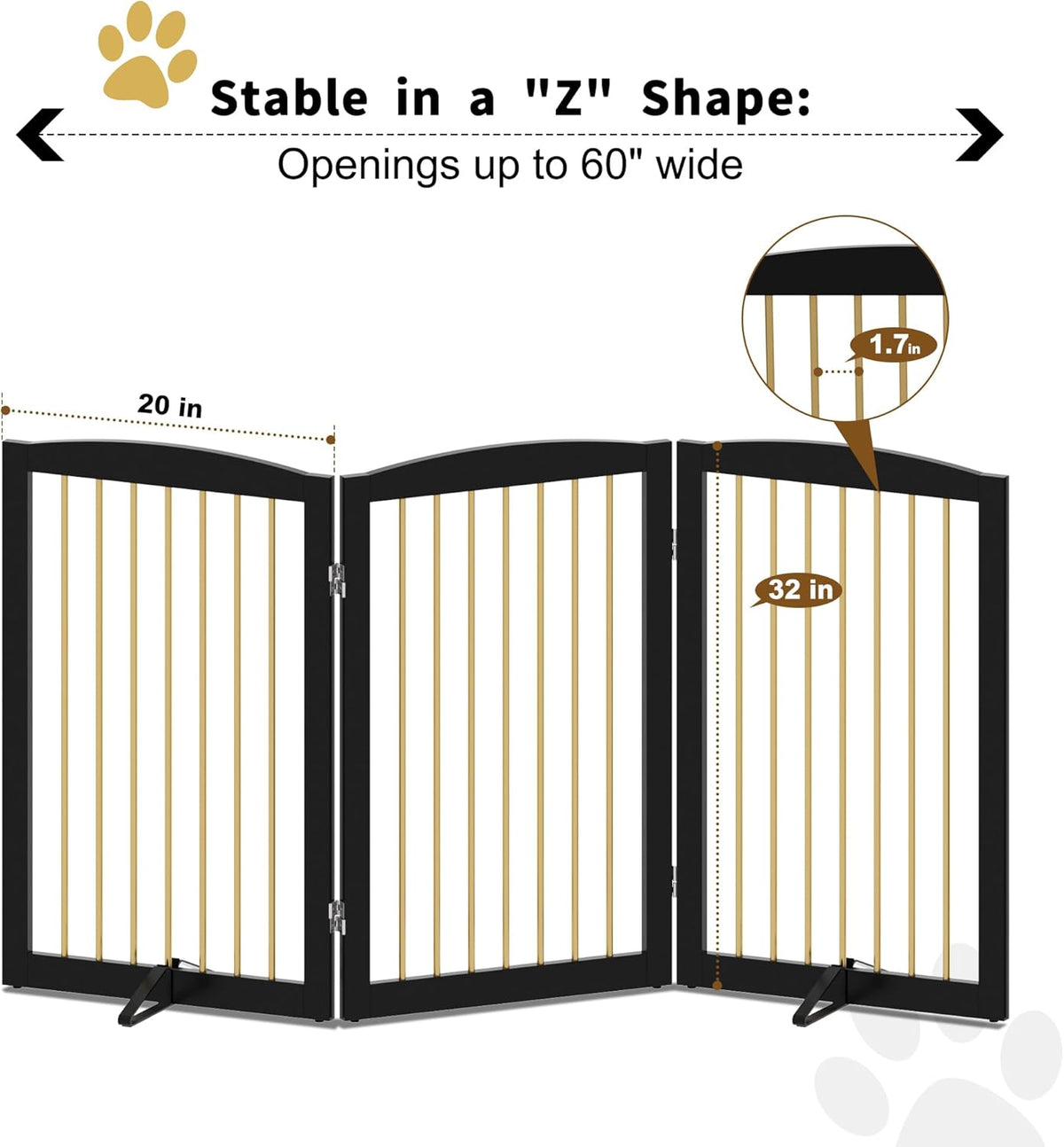 Freestanding Pet Gate for Dogs. Chosen for real quality, not just packaging.