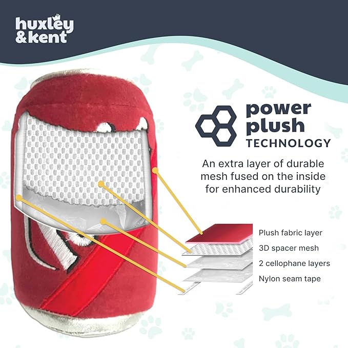 Huxley & Kent Funny Dog Toy w/Squeaker – Fall Power Plush Squeaky Dog Toys for Small, Medium & Large Dogs – Soft Stuffed Animal for Indoor Play & Fetch - Punkin Pie, Small
