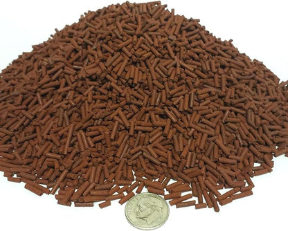 Aquatic Foods Inc. Bloodworm 3/64" x 1/4" Sinking Micro Sticks for Discus, Cichlids, Carnivores, Plecos, Catfish, Shrimp, Snails, All Community Tropical Fish...1/4-lb