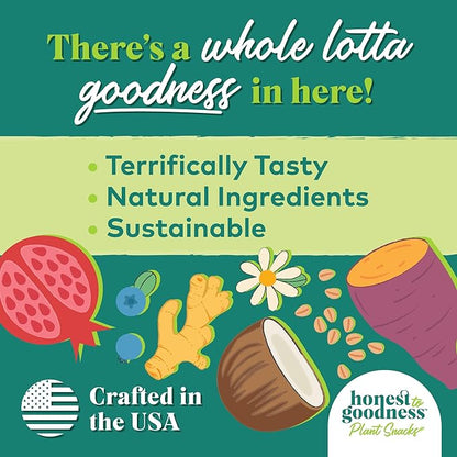 Honest to Goodness Plant Snacks Good Vibes Chamomile & Ginger Recipe Dog Treats Enriched with Omega 3s & Postbiotics, 8oz