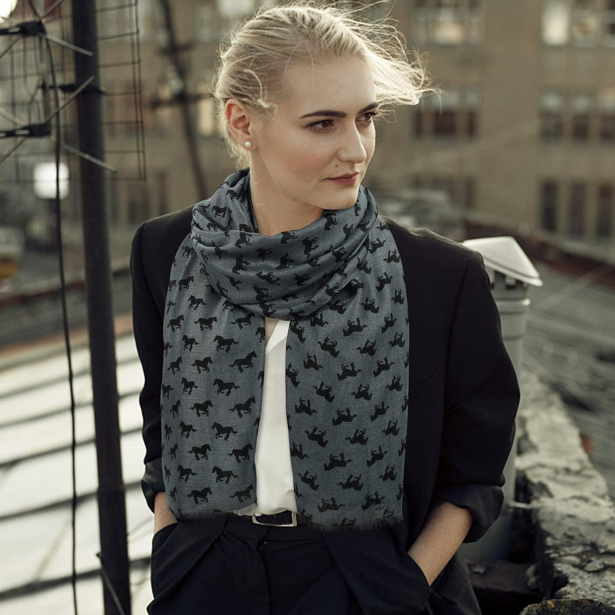 E-Clover Fashion Scarf for Women Lightweight Scarves Shawl Wrap for Spring/Summer Winter