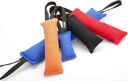 Dingo Gear French Linen tug Toy for Dog, Dog Bumper for Training, Agility, tug of war, Dog bite Pillow for Strong Dog, 2handles 18" red S00068