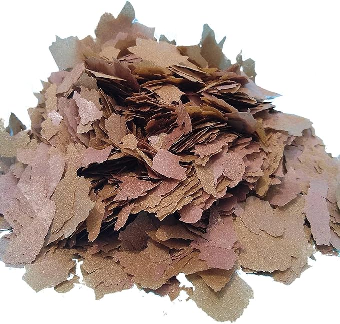 Aquatic Foods Inc. Flakes - 45% California Blackworm & Vitamin Flake Mix for Discus, Cichlids, Tetras, Guppies, Live Bearers, Pond Fish, All Community Tropical Fish Premium AF Flakes - 1/2-lb