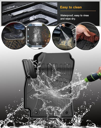 Floor Mats & Cargo Liner for 2024-2026 Hyundai Kona - Custom Fit Non-Slip All Weather Floor Liners & Cargo Liner Full Set for Hyundai Kona SEL/SE/N Line/Limited Accessories Black