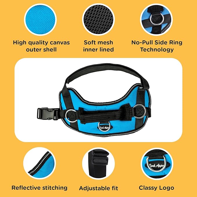 Bark Appeal Pink Camo No-Pull Dog Harness for Extra Large Sized Pets – Adjustable, Reflective Vest with 3 Leash Clips for Added Control, Easy Walks & Training – XXL