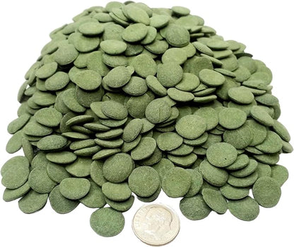Aquatic Foods Inc. 12mm - 1/2" Spirulina, Algae, & Veggie Sinking Wafers for All Bottom Feeding Fish, Plecos, Catfish, Shrimp, Snails, Crabs. All Tropical Fish. - WL…1-lb Foil Pouch Bag