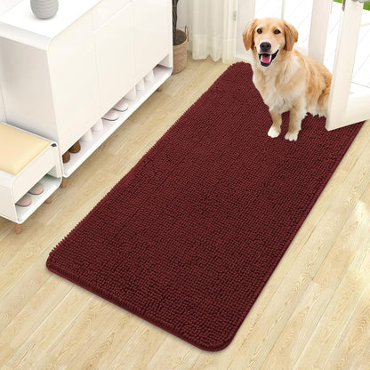 OLANLY Dog Door Mat for Muddy Paws 44x24. Sized and styled for real homes, not just a listing photo.
