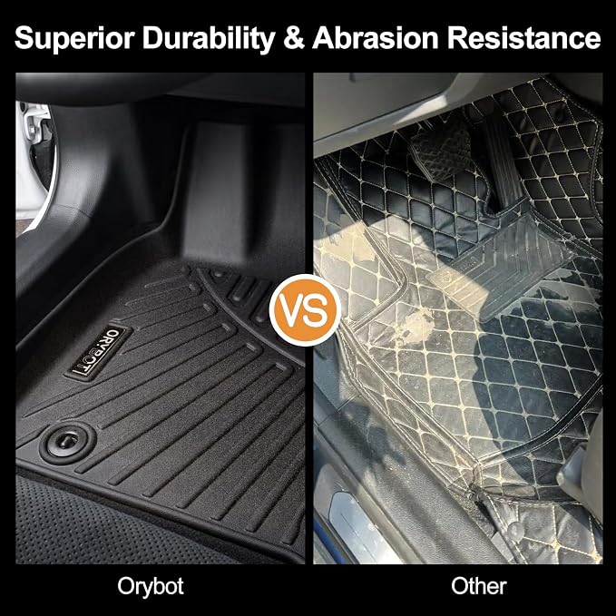 Floor Mats & Trunk Mat Fit for 2008-2012 Honda Accord（Only for Sedan,All Weather Protection TPE, Anti-Slip Floor Mats & Cargo Liner for 2008-2012 Honda Accord Accessories