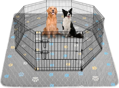 Aitmexcn Washable Pee Pads for Dogs, 2 Large Puppy Pads, 36'' x 41'' | Highly Absorbent, Waterproof Layer, Machine Washable, Non-Slip Bottom, For Playpens and Senior Dogs