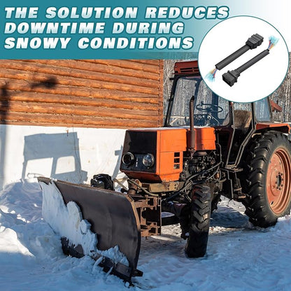 Lasnten 13 Pin Compatible with Boss Snow Plow Wiring Harness | Repair Kit, Compatible with Boss Snow Plow, Replace Msc04753 Msc04754, Parts for Blade Pigtail Repair Vehicle