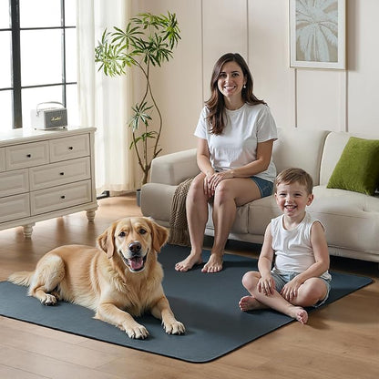Sunsleek 72"x72" Washable Pee Pads for Dogs Extra Large Non-Slip Puppy Pads | Reusable Waterproof Pet Training Mats, Super Absorbent, for Quick-Dry Whelping Pads & Incontinence for Playpen, Crate, Floor