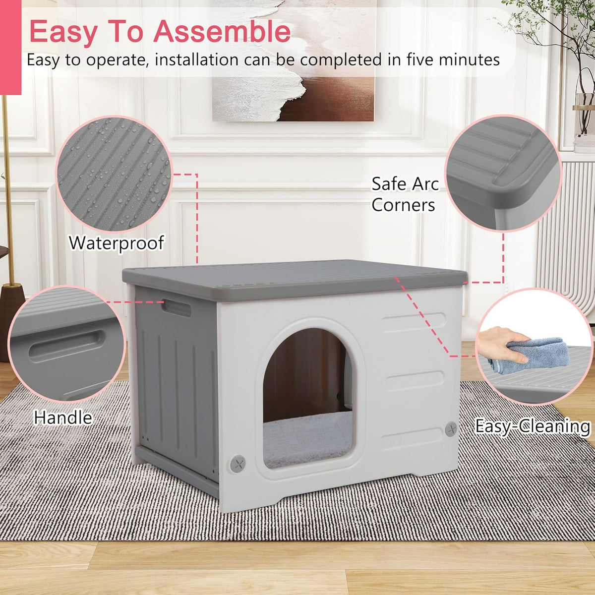 Rockever Plastic Cat House Outdoor with Escape Door. Chosen for real quality, not just packaging.
