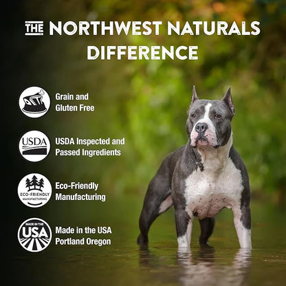 Northwest Naturals Freeze-Dried Lamb Dog Food - Bite-Sized Nuggets - Grain-Free, High-Protein, Raw Diet, Human-Grade, Limited Ingredients, All Natural, Nutrient-Dense, Healthy & Nutritious - 25 Oz
