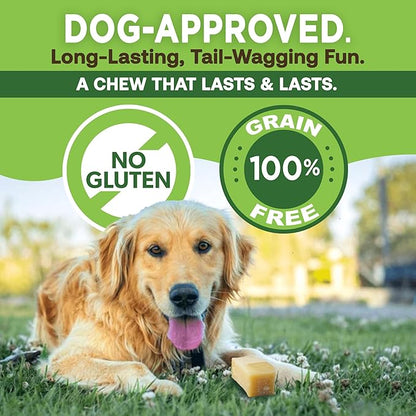 EcoKind Premium Gold Yak Cheese Himalayan Dog Chews, Healthy Dog Treats for Large Dogs, All Natural, High Protein Dog Chew, Water Buffalo, Large - 3 Chews
