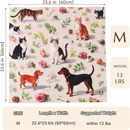 Cat Grooming Wrap Cat Wrap for Cutting Nails, 23.6 Cat Wrap for Grooming, Cat Restraint for Nail Clipping, Multifunctional Swaddle Wrap Pet Tool, Cat Burrito Wrap
