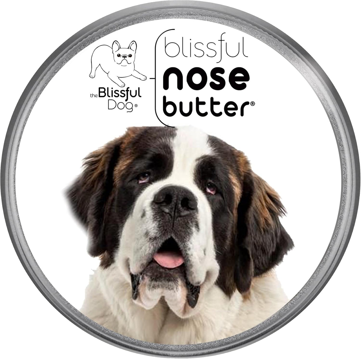 The Blissful Dog St. Bernard Nose Butter, Versatile Dog Nose Balm for Dry Nose, Handcrafted Nose Moisturizer, Easy-to-Apply Dog Essentials, Unscented, 2 oz.