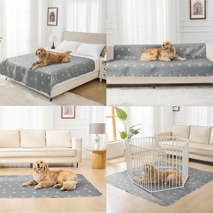 Aitmexcn Washable Pee Pads for Dogs, 2 Extra Large Puppy Pads, 72'' x 72'' | Highly Absorbent, Waterproof Layer, Machine Washable, Non-Slip Bottom, For Large Playpens and Floor Areas