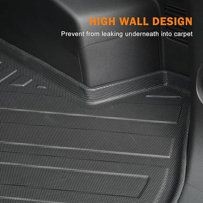 KUST Cargo Trunk Liner for Jeep Grand Cherokee 5 Seats 2022-2026 (Include 4XE, Not for WK & L), Rear Cargo Mat with Back Seat Protector for Grand Cherokee Accessories Cover TPE Rubber Raised Edge