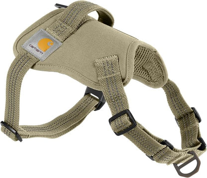 Carhartt Nylon Duck No Pull Dog Harness, Fully Adjustable Dog Harness with Quick Control Handle and Reflective Accents, Faded Fatigue