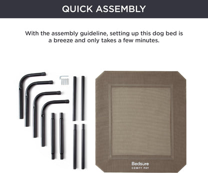 Bedsure Outdoor Elevated Dog Bed Large Sized Dog. Sized and styled for real homes, not just a listing photo.