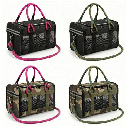 Soft-Sided Dog & Cat Carrier | for Car Rides, Vet Visits, Errands & Daily Outings | Fits Small Dogs & Cats Up to 15 lbs | 18" L x 11.5" H | Yorkies, Chihuahuas & More