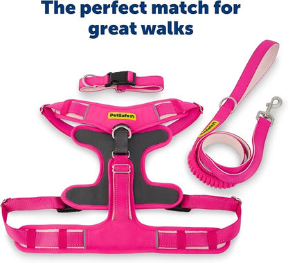 PetSafe Easy Walk Comfort No Pull Dog Harness, Pink, Small | Stops Pulling on First Use with Front Martingale Loop, Full-Body Padding, 5-Point Adjustable Fit