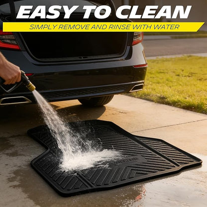 Michelin Vehicle Mats, Premier Series All-Weather TPE Custom Fit Liner for Honda Civic Hatchback 2022-2026 Floor Mats(4 Piece), Not Fit Hybrid