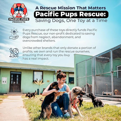 Pacific Pups Products Large Dog Rope Toy for Aggressive Chewers - 23.5" Giant Dog Tug of War Toy for Large Breeds - Durable Big Pull Rope for Teething Puppies and Heavy Duty Chewers