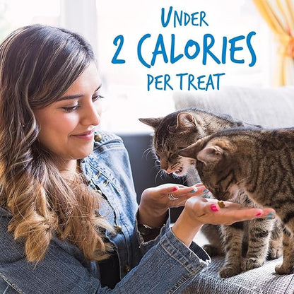 Fruitables Crunchy Low Calorie Treats Packed with Protein For Cats Healthy Free of Wheat, Corn and Soy – Made with Real Chicken with Blueberry – 2.5 Ounces