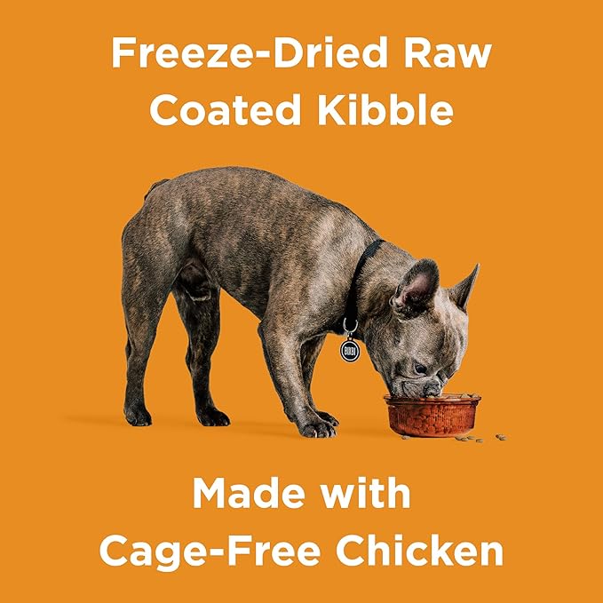 BIXBI Rawbble Dry Dog Food, Chicken, 4 lbs - USA Made with Fresh Meat - No Meat Meal & No Corn, Soy or Wheat - Freeze Dried Raw Coated Dog Food - Minimally Processed for Superior Digestibility