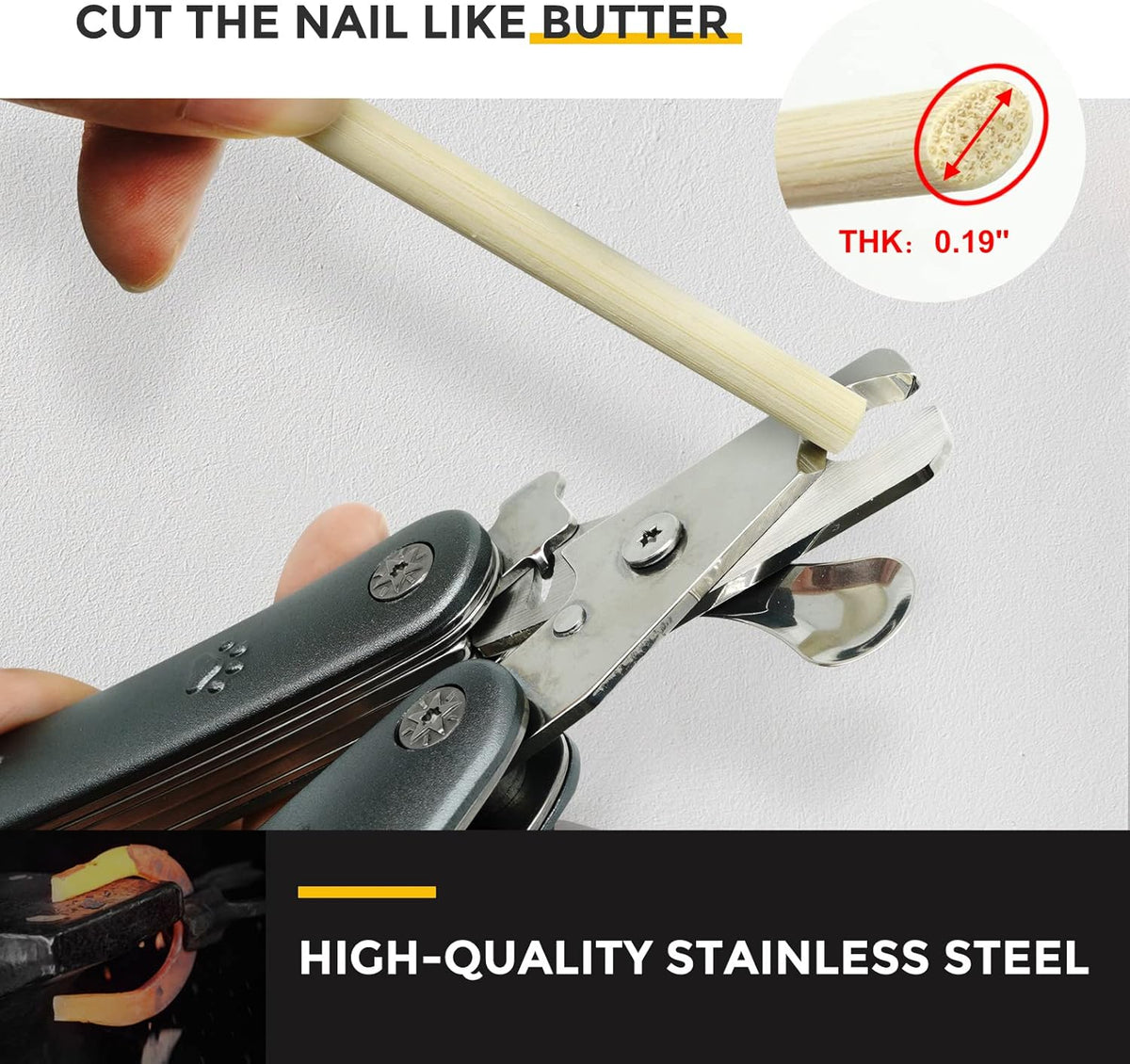 Quiet-Design Nail Clippers. Low-stress trims for sound-sensitive pets.