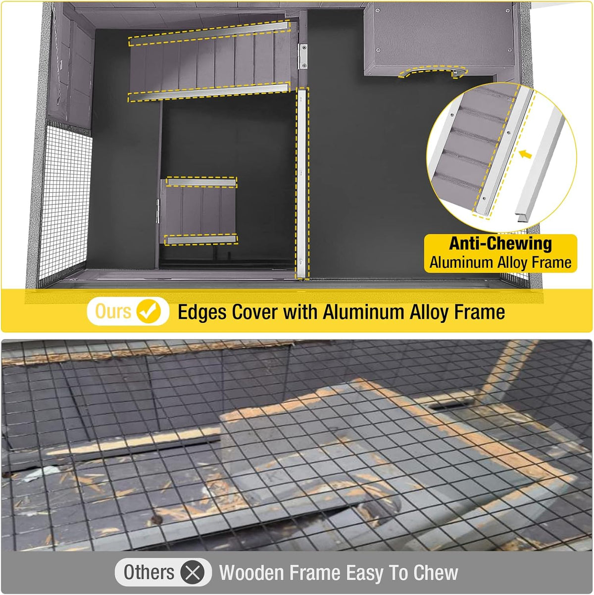 Guinea Pig Cage Metal Frame Hamster Cage Upgrade Anti-Chewing Rat House Indoor Outdoor Use Small Critter Habitat with Plastic Deep Not Leakage Pull Out Tray