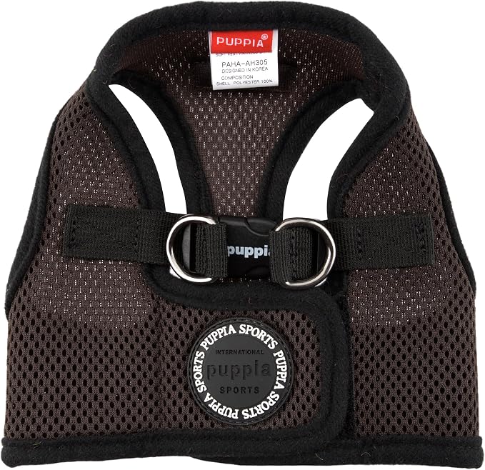 PUPPIA International Harness Soft B Vest, Medium, Brown