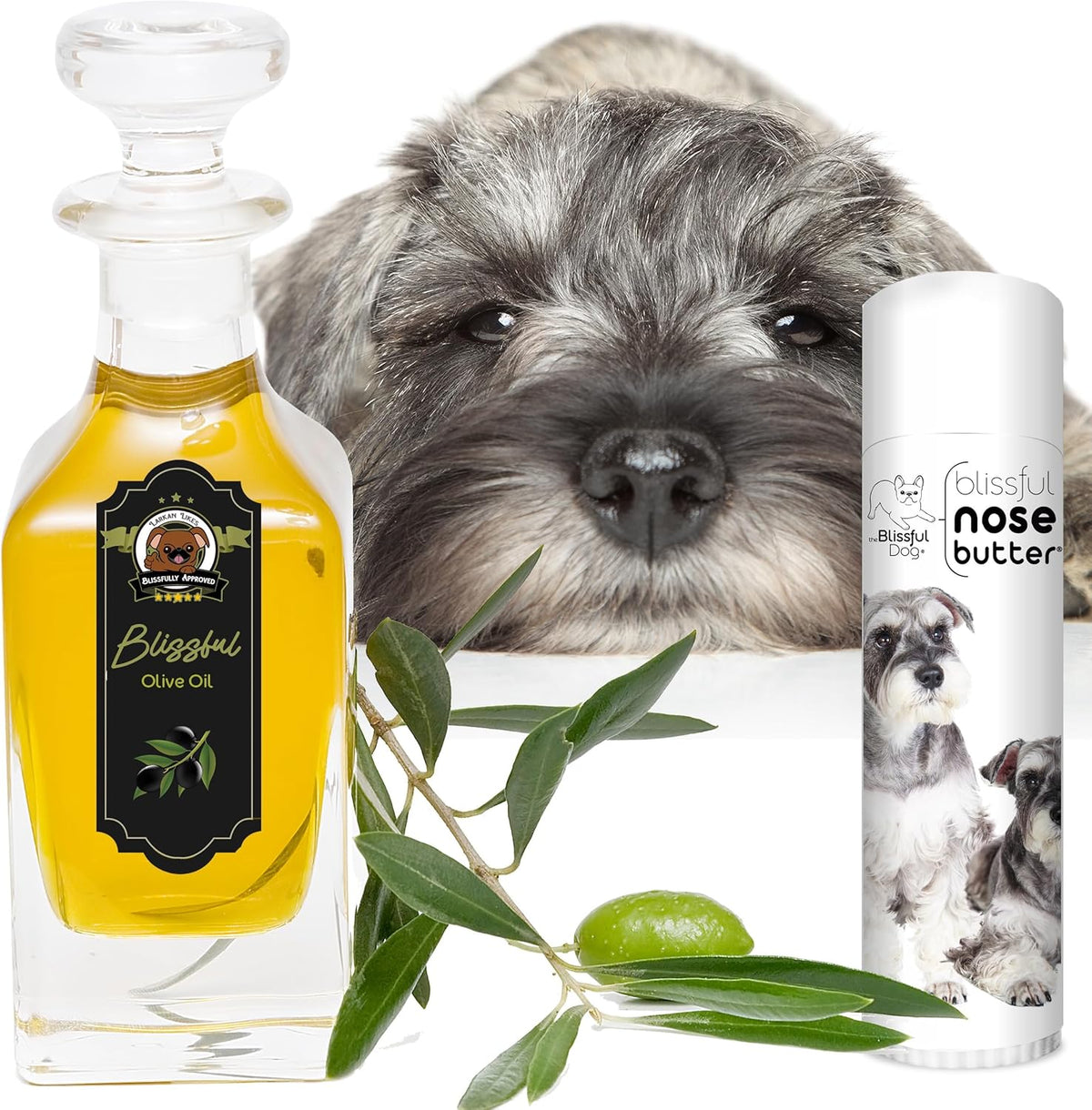 The Blissful Dog Schnauzer Unscented Nose Butter - Dog Nose Butter, 0.50 Ounce