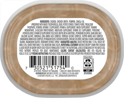 Nature's Recipe Grain Free Wet Dog Food, Chicken & Duck Recipe, 2.75 Ounce Cup (Pack of 12)