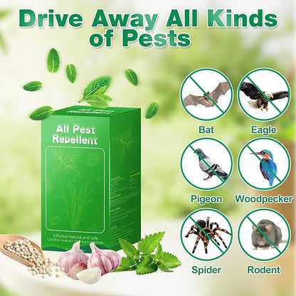36 Pack Bat and Bird Repellent - Natural Peppermint Oil Eagle Repellent for Attic Indoor Outdoor Patio Garden Porch, Pet and Family Safe, Ready to Use, Brown