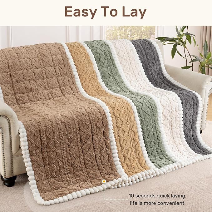Couch Cover for Dogs, Washable Non Slip Sofa Covers for 3 Cushion Couch Pet Friendly Fuzzy Sofa Protector&Bed Mat for Pets (27.6"x82.7" Beige)