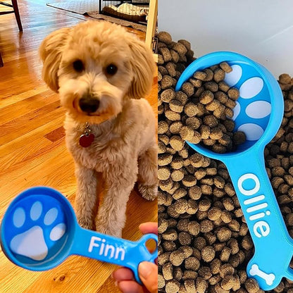 ubjva Personalized Dog Food Scoop Custom Cat Food Measuring Cup with Name Pet Accessories Gifts for Pet Lover