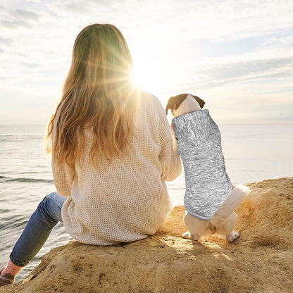 Dog Sweaters for Small Dogs Dog Hoodie Fleece Dog Sweater Soft Dog Clothes Sweatshirt with Pocket Dog Hoodie for Small Dogs Puppy Sweater(Grey&XS)