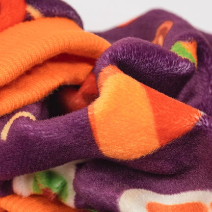 Fitwarm Halloween Candy Dog Pajamas, Funny Costumes for Small Dogs Boy Girl, Pet Outfit, Purple, Orange, Medium