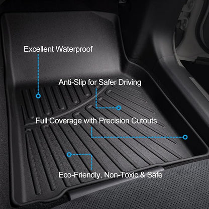 Floor Mats & Trunk Mat Fit for 2023 2024 2025 2026 Honda Accord (Include Hybrid), All Weather Protection TPE, Anti-Slip Floor Mats & Cargo Liner for 23-26 Accord Accessories