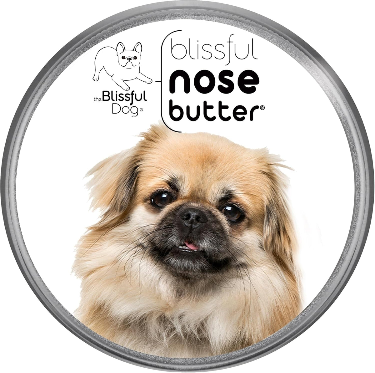 The Blissful Dog Tibetan Spaniel Nose Butter for Dry, Cracked Skin, Lick-Safe Dog Nose Balm with Moisturizing Shea Butter, Almond, Olive, and Essential Oils, Pet Supplies, Uncented, 1 oz.