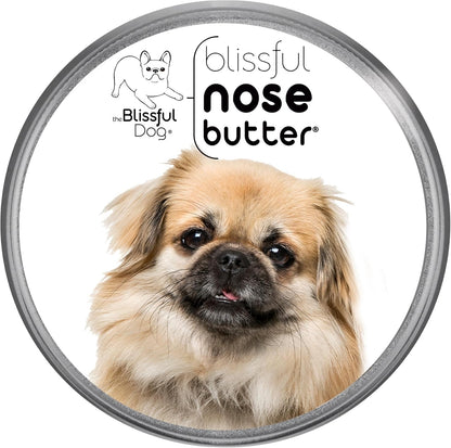 The Blissful Dog Tibetan Spaniel Nose Butter for Dry, Cracked Skin, Lick-Safe Dog Nose Balm with Moisturizing Shea Butter, Almond, Olive, and Essential Oils, Pet Supplies, Uncented, 1 oz.