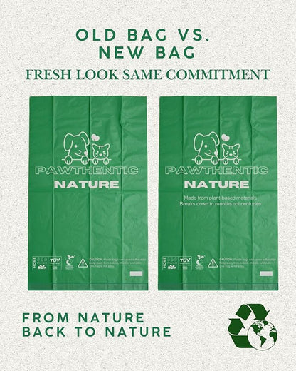 Compostable Dog Poop Bags – 270 Count Value Pack, Extra-Thick 18 Micron, Leak-Proof & Plant-Based, Light Scent, Biodegradable & Eco-Friendly for Dogs & Cats – USA Owned
