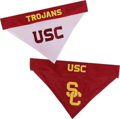 Pets First Collegiate Pet Accessories, Reversible Bandana, USC Trojans Size XX-Large
