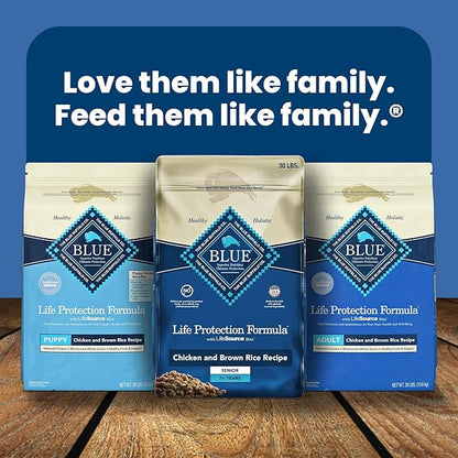 Blue Buffalo Life Protection Formula Large Breed Adult Dry Dog Food, Promotes Joint Health and Lean Muscles, Made with Natural Ingredients, Chicken & Brown Rice Recipe, 15-lb. Bag