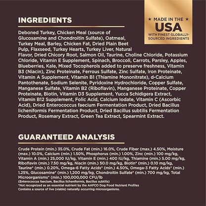 Wellness CORE+ Dry Dog Food with Wholesome Grains, Natural Ingredients, Made in USA with Real Freeze-Dried Meat (Adult, Turkey, 4 lbs) (Pack of 2)